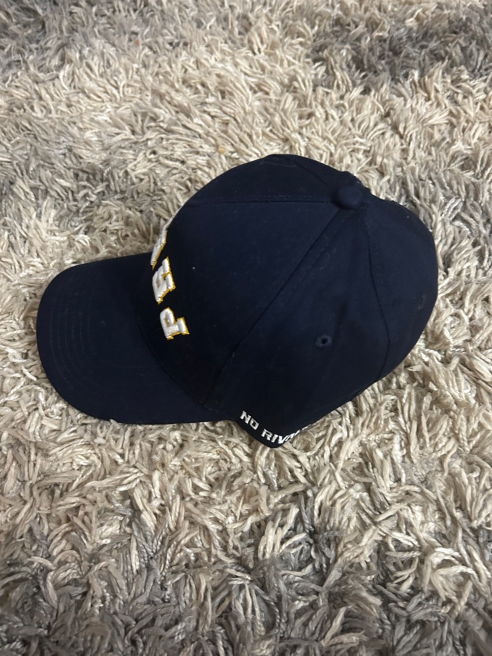 Navy 'Preds' Embroidered Baseball Cap - Picture 2 of 5